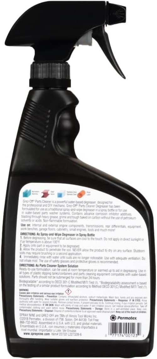 Grez-Off 32 oz Heavy-Duty Degreaser Spray – Perfect for Ovens, Floors, and More