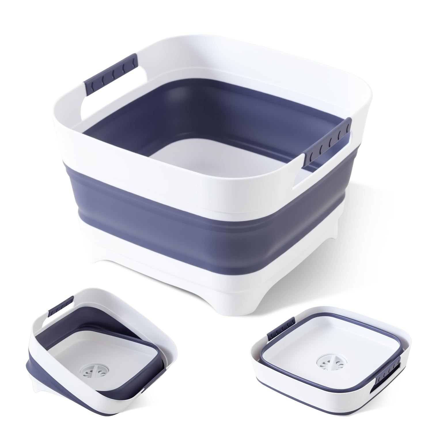 Collapsible Wash Basin for Baby Bottles – 2.4 Gallons Portable Wash Bin for R…