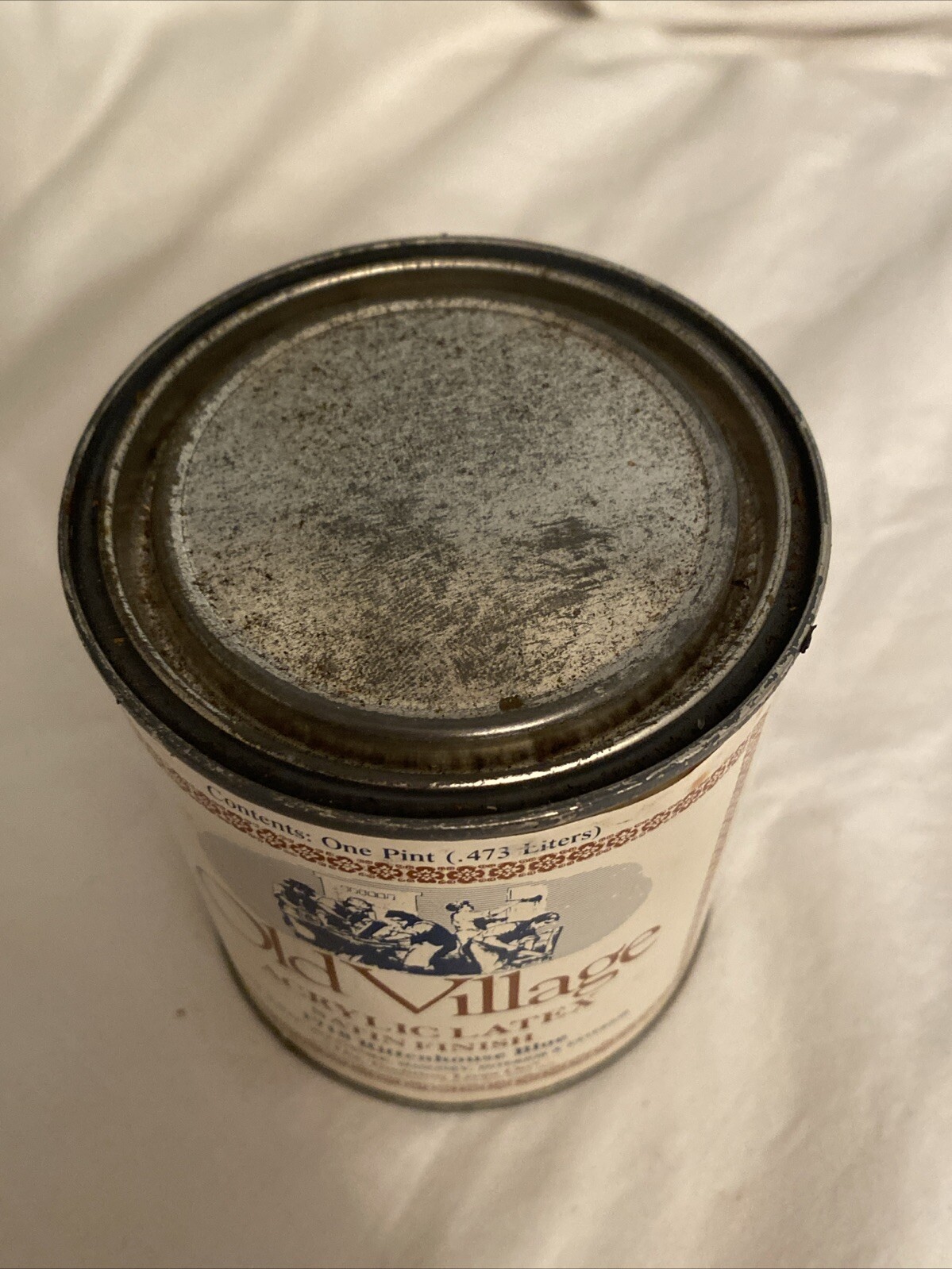 Olde Village Acrylic Latex Paints Satin Finish 1718 Rittenhouse Blue Pint