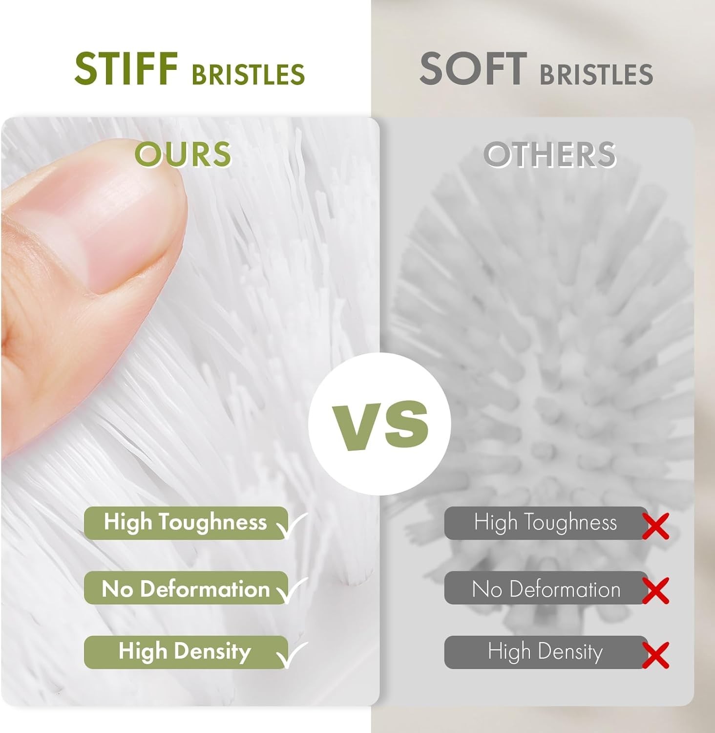 Comfort Grip Scrub Brushes for Home – 2-Pack Durable Cleaner for All Surfaces