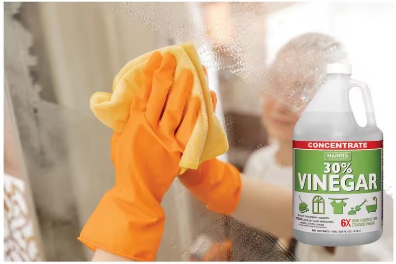 Harris 30% Vinegar Chemical-Free Concentrate & 32oz. Spray Bottle – 1 Gallon