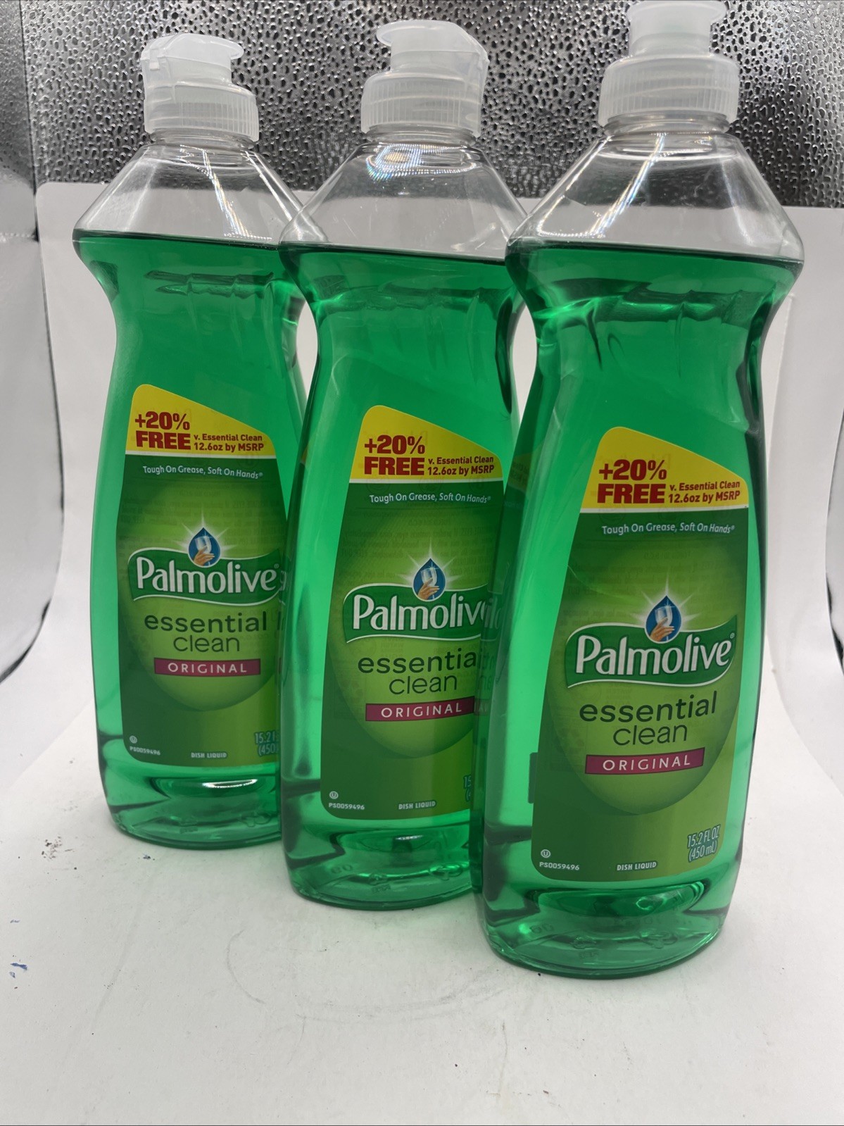 Dishwashing Liquid Essential Palmolive Original Scent 15.2 oz Bottles 3 Pack