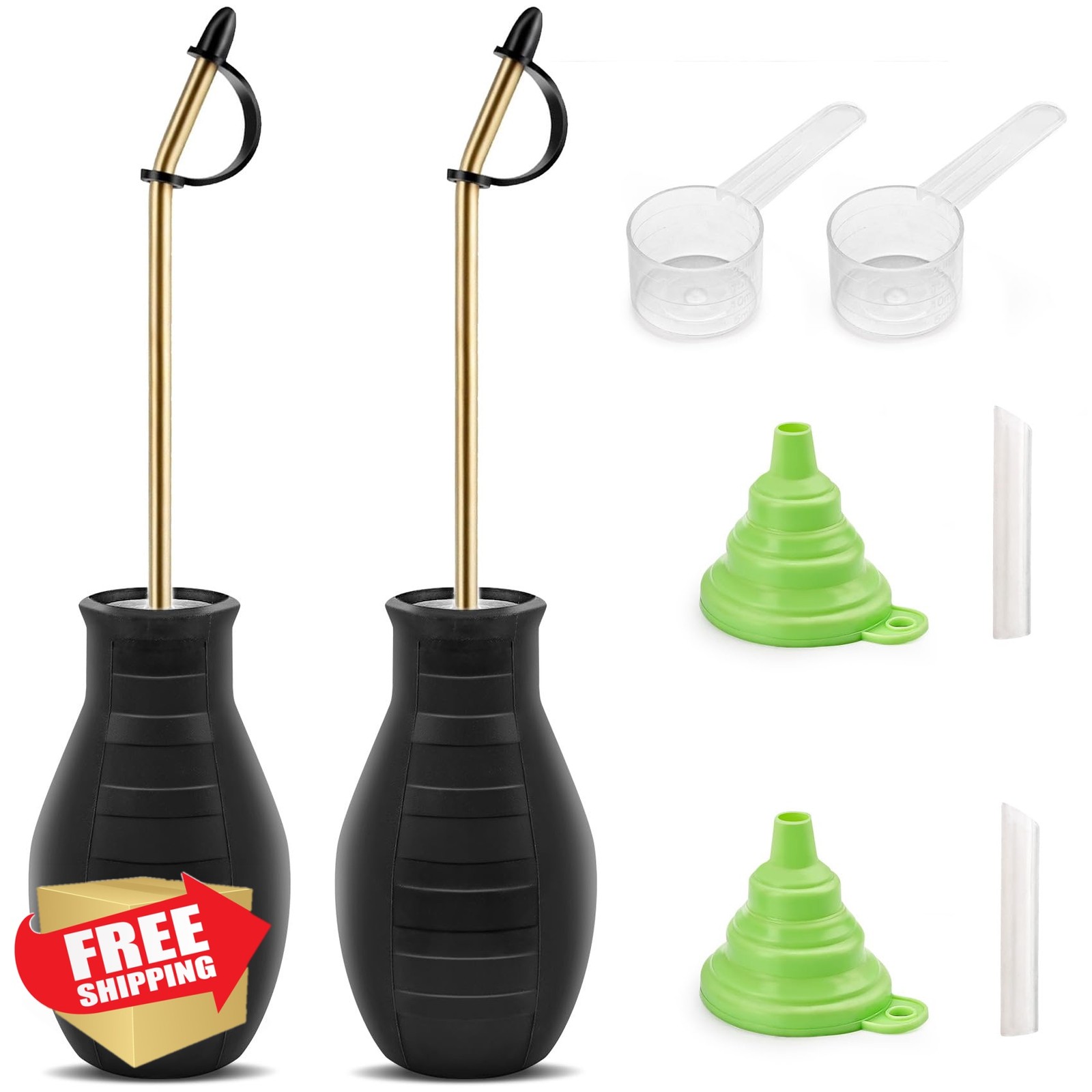 Sbestily 2PC Bulb Powder Duster Spreader