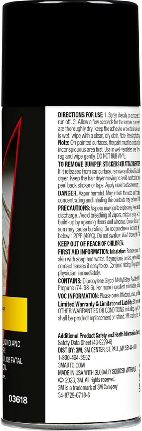 Adhesive Remover, 12 Oz., Quickly Remove Adhesive, Attachment Tape, Tar, Wax …