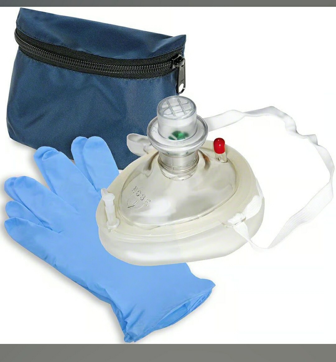 MDI CPR Micromask with Gloves & Case REF 73-500 ONE WAY VALVE New MFG Sealed