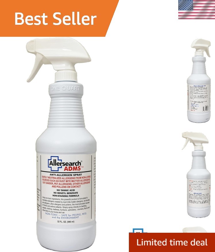 ADMS 32 Oz Anti-Allergen Spray – Protect Your Home from Dust, Dander & More