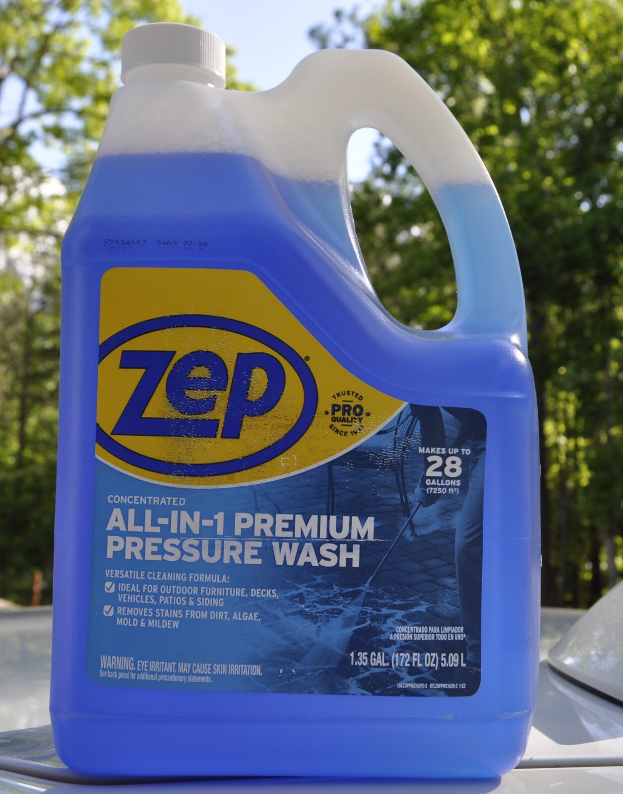 Zep Commercial All-in-1 Premium Pressure Washing Concentrate, 172 Fl. Oz.
