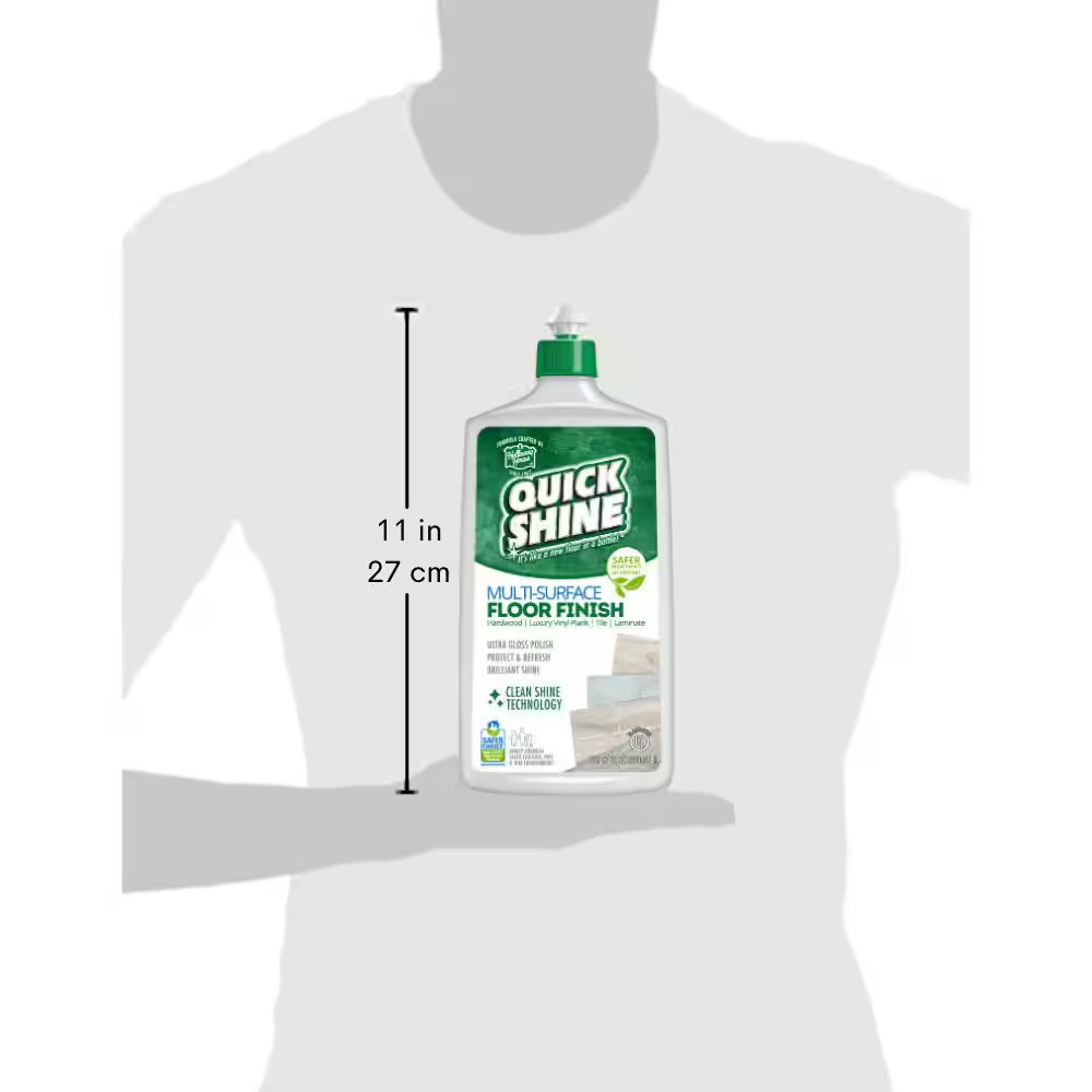 Quick Shine 27 oz. Floor Finish Protects Hardwood Tile Laminate Vinyl & Stone
