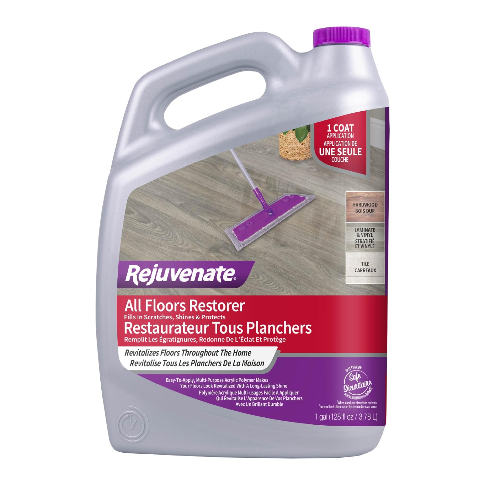 All Floor Restorer Fills Scratches Shines Protects Hardwood Laminate Vinyl Tile