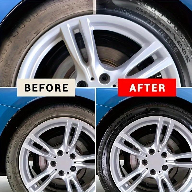 Car Tire Wax Restorer, Back to Black Gloss, Crystal Clear Shine Polish