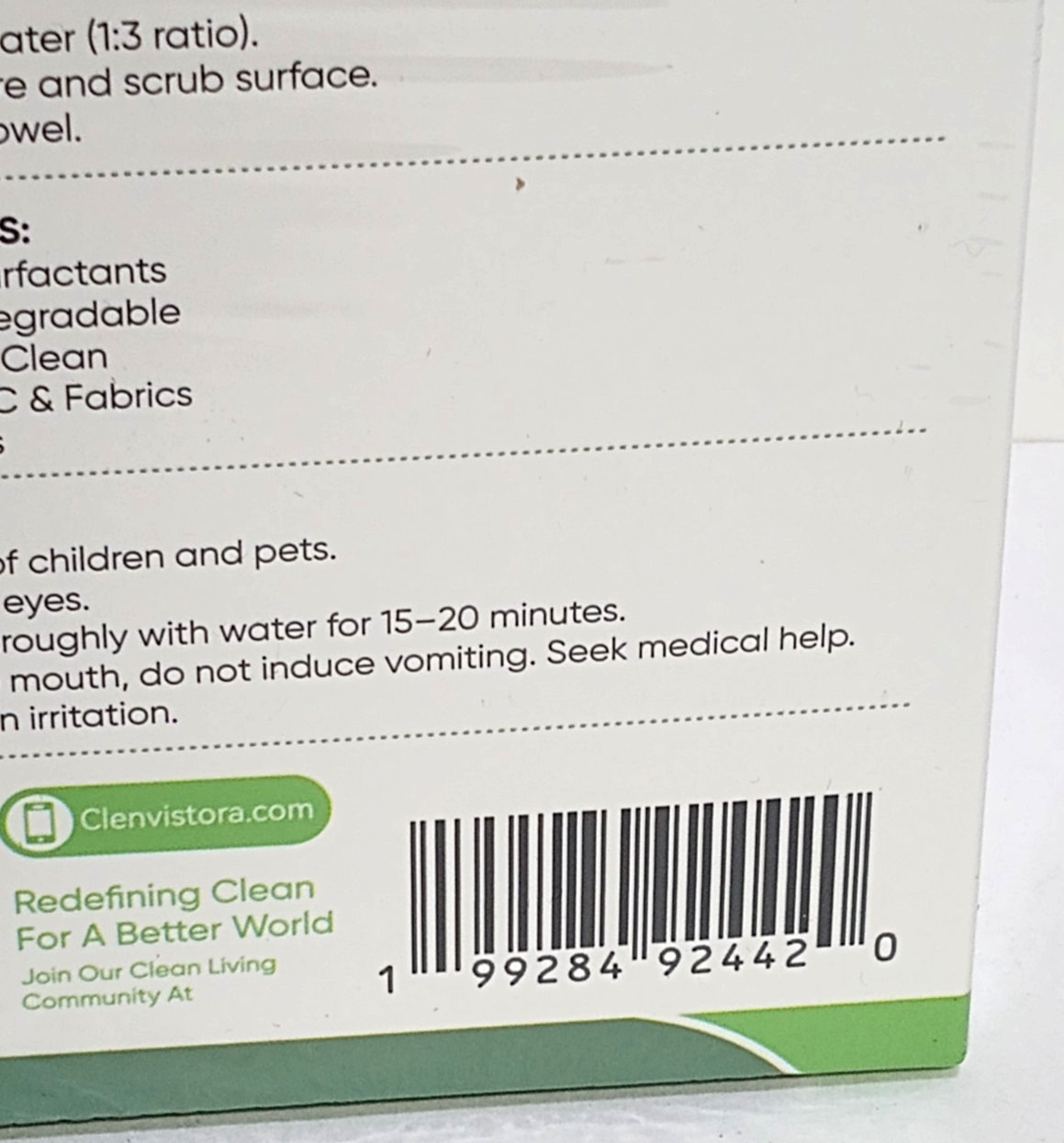 Clenvistora Essential Clean Kit Plant-Based Deep Cleaner & Brush 4 fl oz / 118ml