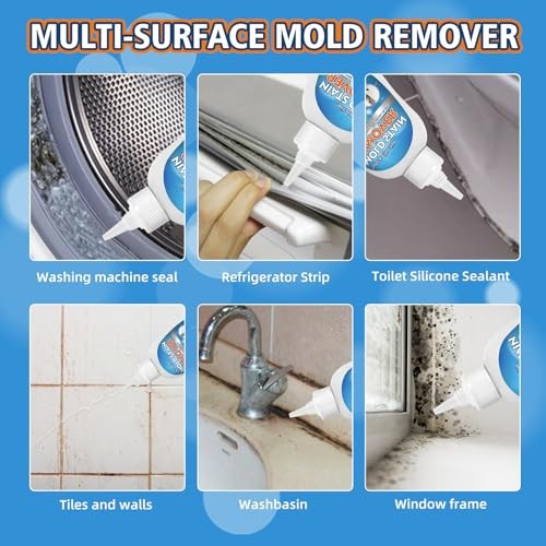 Home Mold Stain Remover Gel for Washer Seal, Thick No Scrub Mold Cleaner for