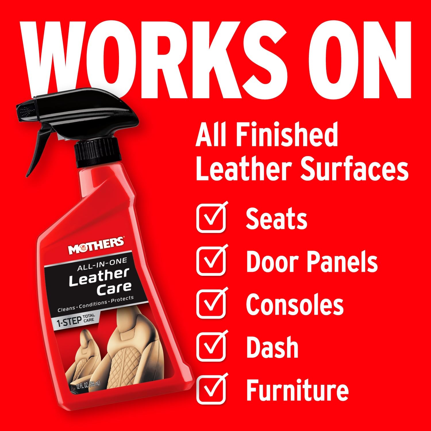 Mothers Leather Care 12 Oz All-In-One Cleaner