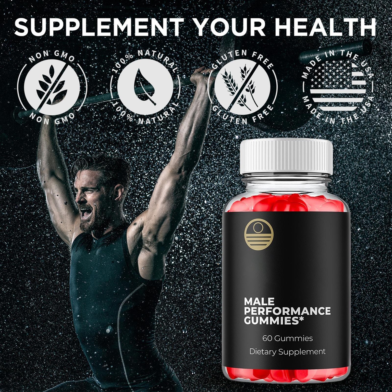 (1 Pack) Balance Blends Advanced Male Support Supplement BalanceBlends 60 Gummys