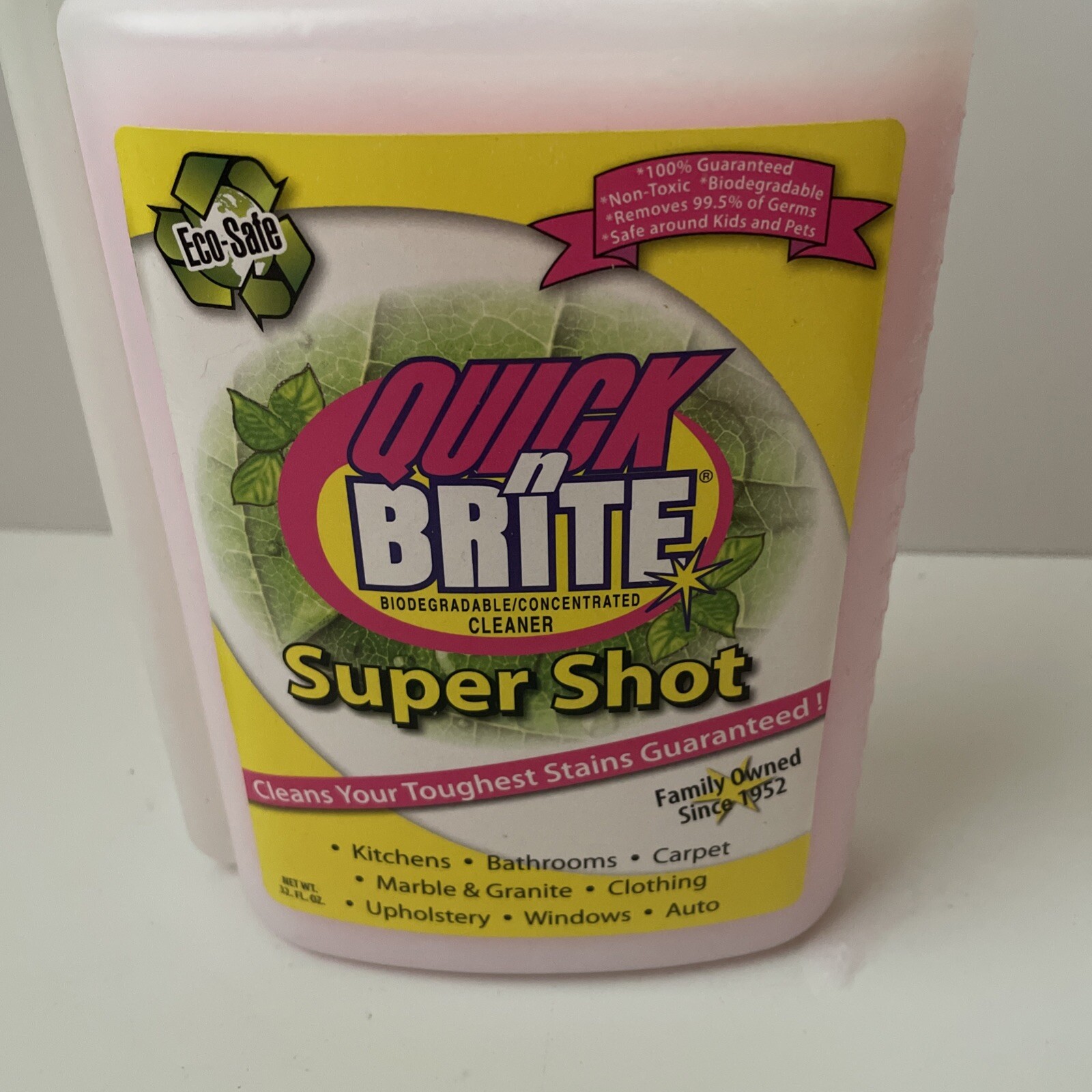 Quick N Brite Super Shot Cleaner All Purpose Concentrate Biodegradable