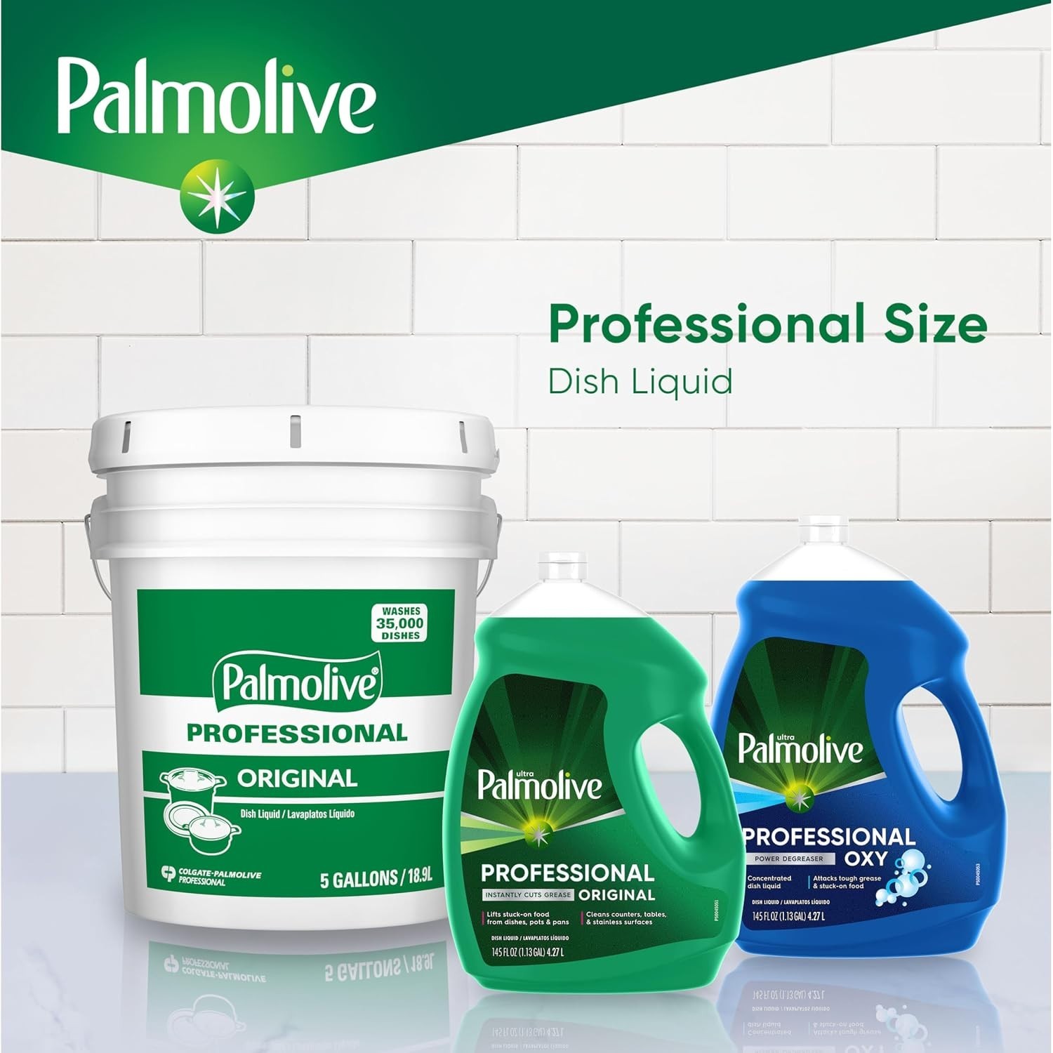 Professional Dish Soap, pH Balanced, Dishwasher Cleaner