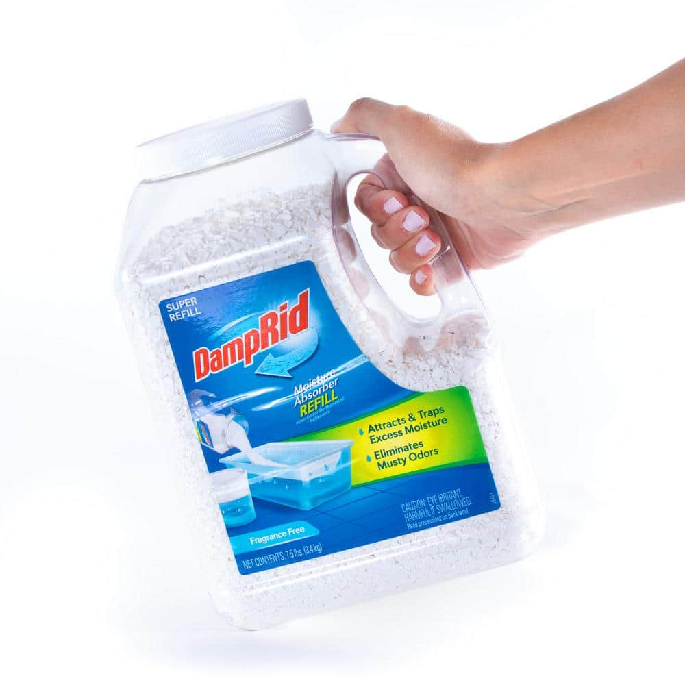 7.5-Lb. DampRid Moisture Absorber Super Refill 3-Pack Unscented Eliminates Odors