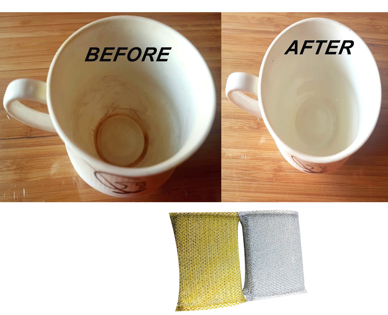 Sponge Scouring Pads For Kitchen,2 Pack, 4 pcs/Pack