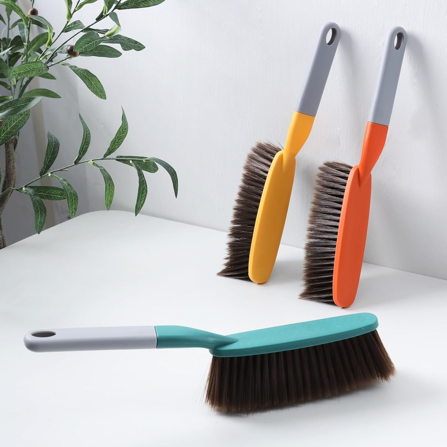 1 Pack 15″ Hand Broom Brush,Soft Bristle Cleaning Brush,Counter Brush Crumb