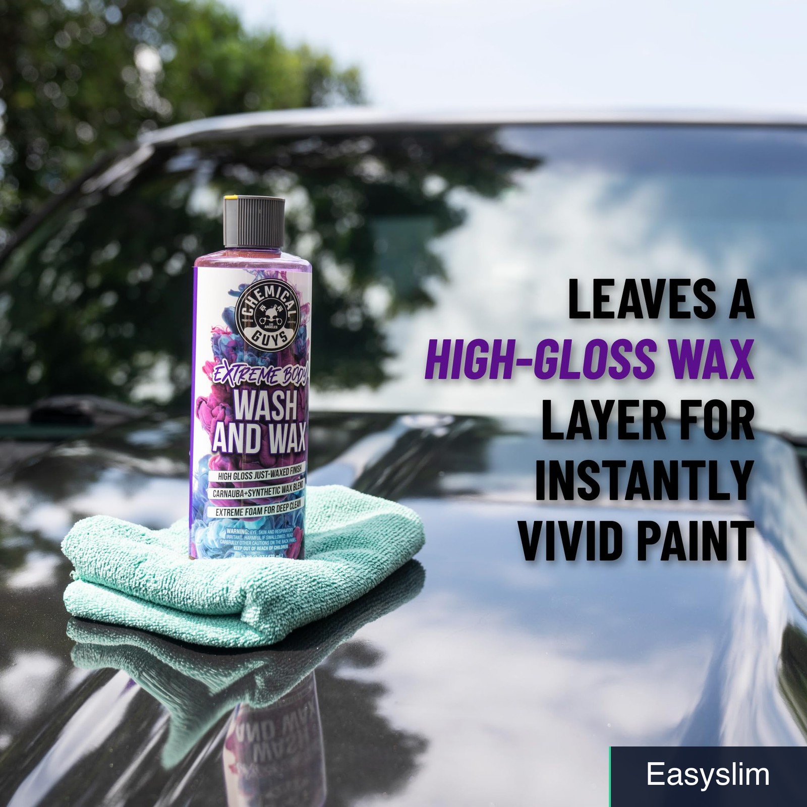 Foaming Car Wash Soap Wax 64 oz Grape Scent Foam Cannon Compatible