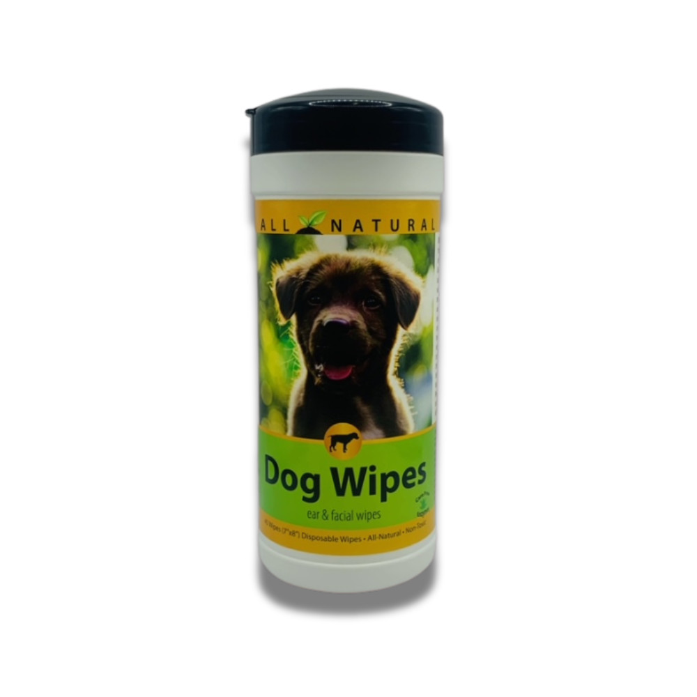 Gentle Dog Ear & Face Wipes | Removes Tear Stains, Wax & Dirt | 40 Count