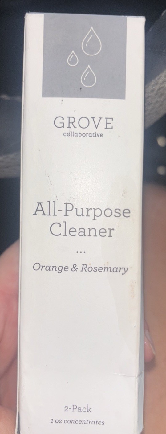 Grove Collaborative Cleaning Essentials Set Orange & Rosemary 2 Pack concentrate