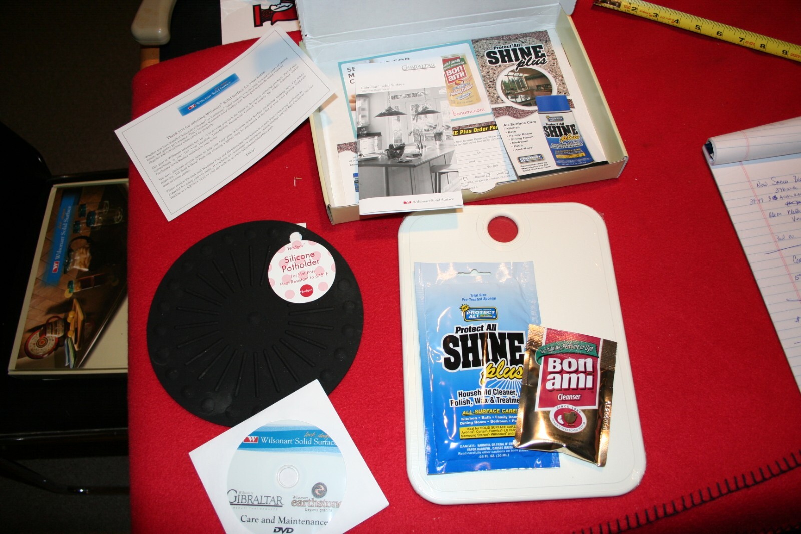 WILSON ART SOLID SURFACE CARE AND USE KIT NOS FOR COUNTERTOPS AND SHOWER WALLS