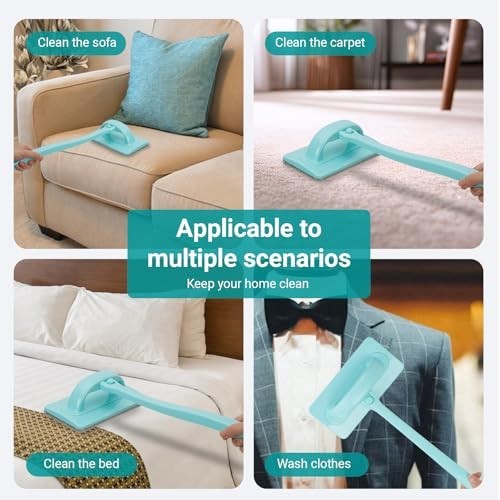 Versatile Window Cleaner Tool Set – 3 Track Brushes, 6 Cloths, Wet/Dry Use