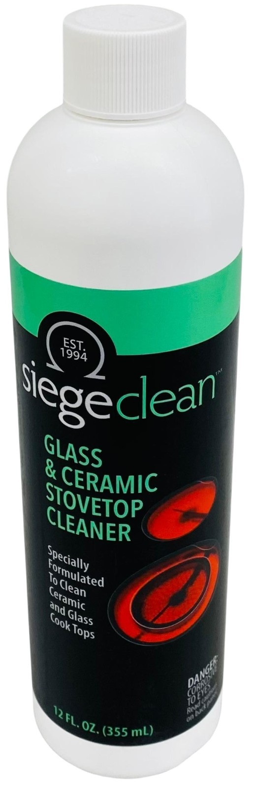 775L – Siege 12 Ounce Earth Friendly Glass & Ceramic Stove-top Cleaner