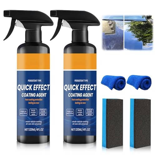 2Pcs Advanced Car Quick-Acting Coating Agent Spray, Quick Effect Coating Agent