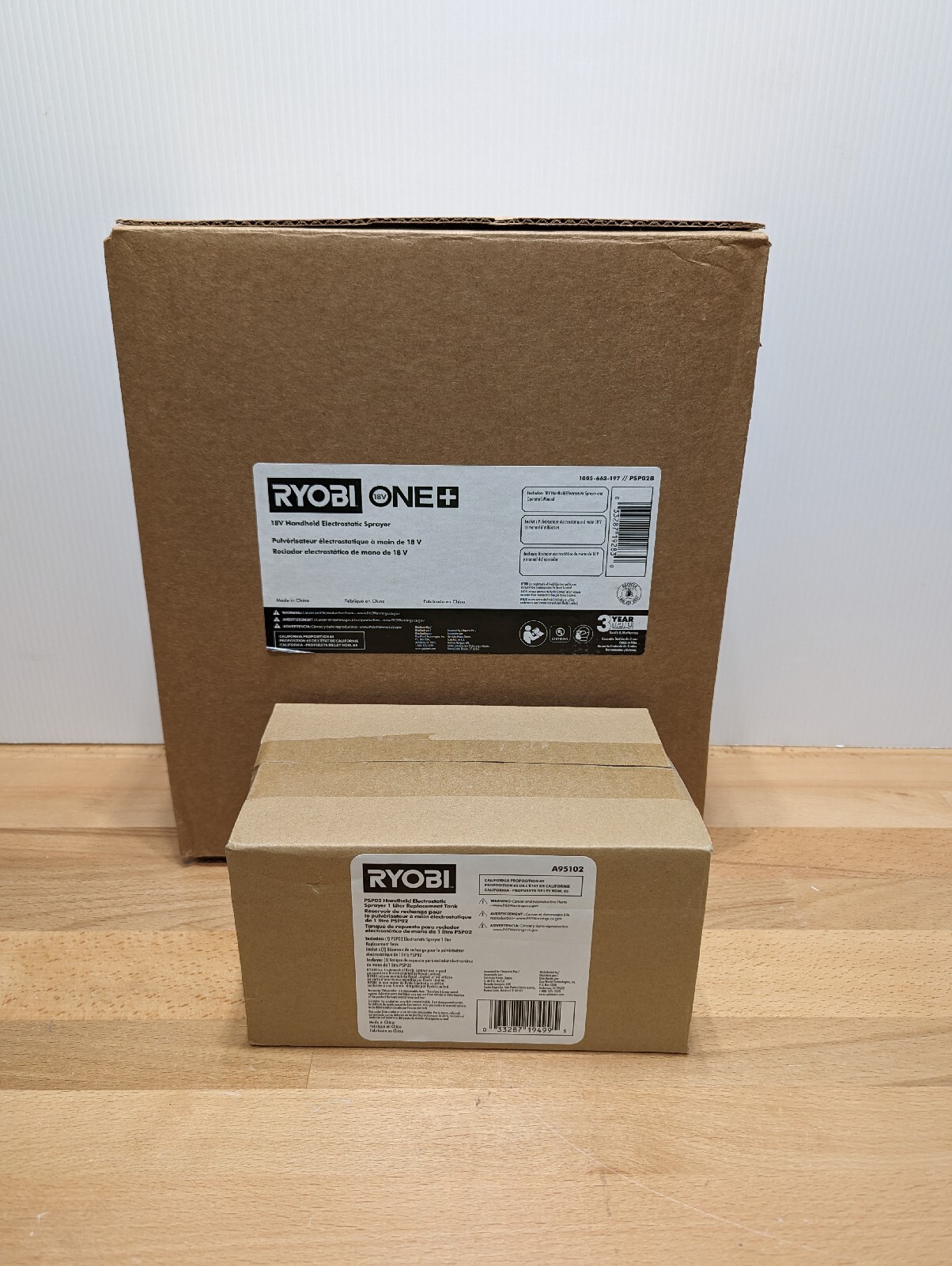 PSP02B RYOBI ONE+ 18V Cordless Handheld Electrostatic Sprayer & 2 Tanks A95102