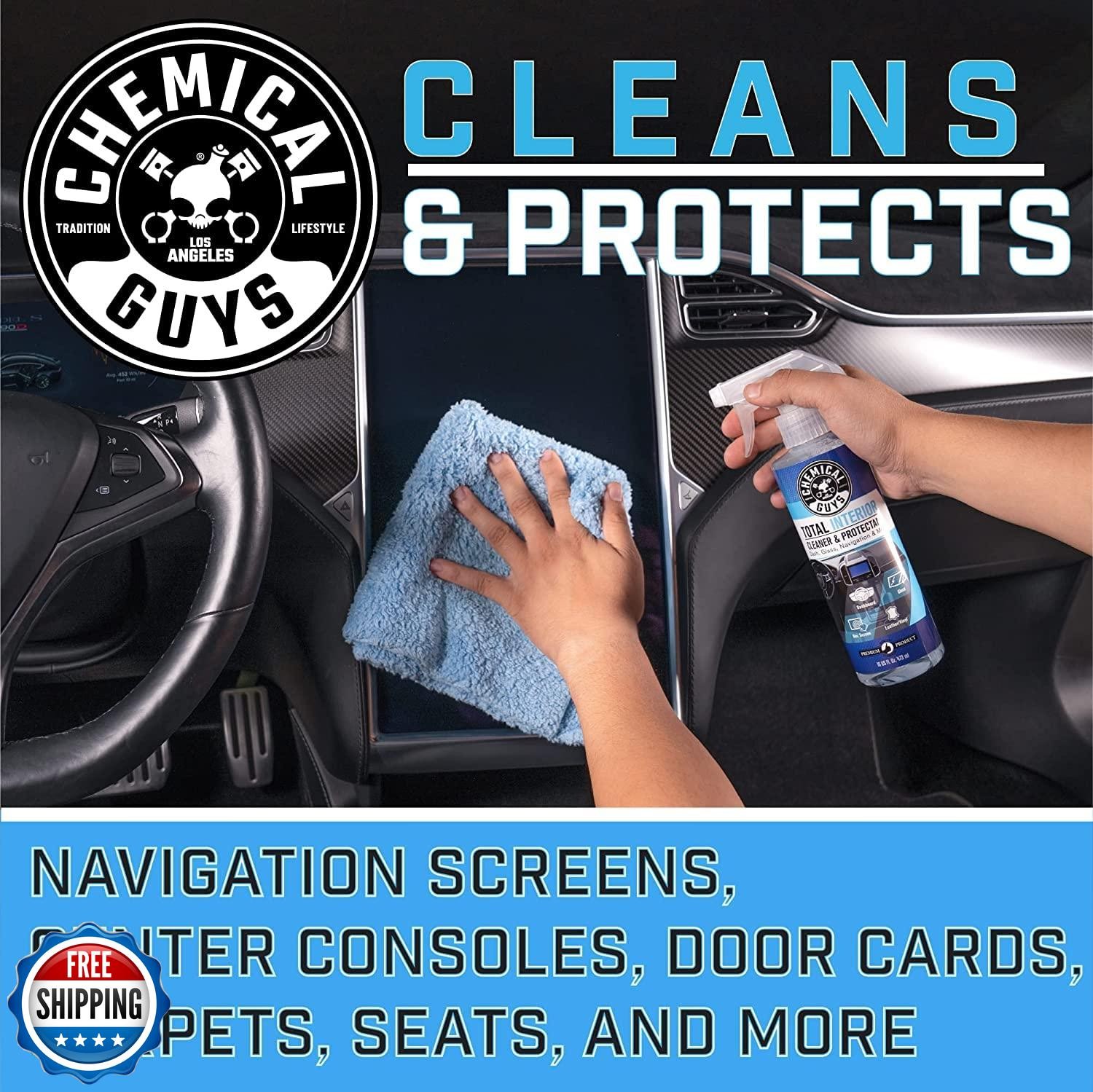 Chemical Guys Total Interior Cleaner and Protectant, 16 Fl Oz + 3