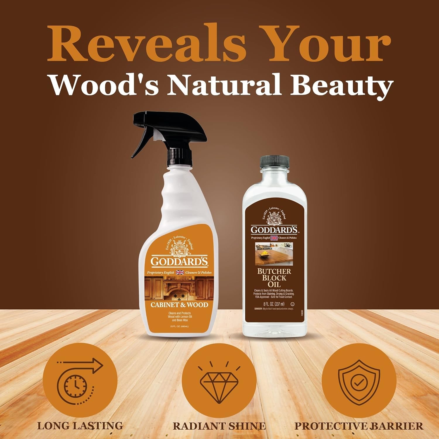 Cabinet & Wood Wax Spray Wood Cleaner & Furniture Polish Wood Conditioner wit…