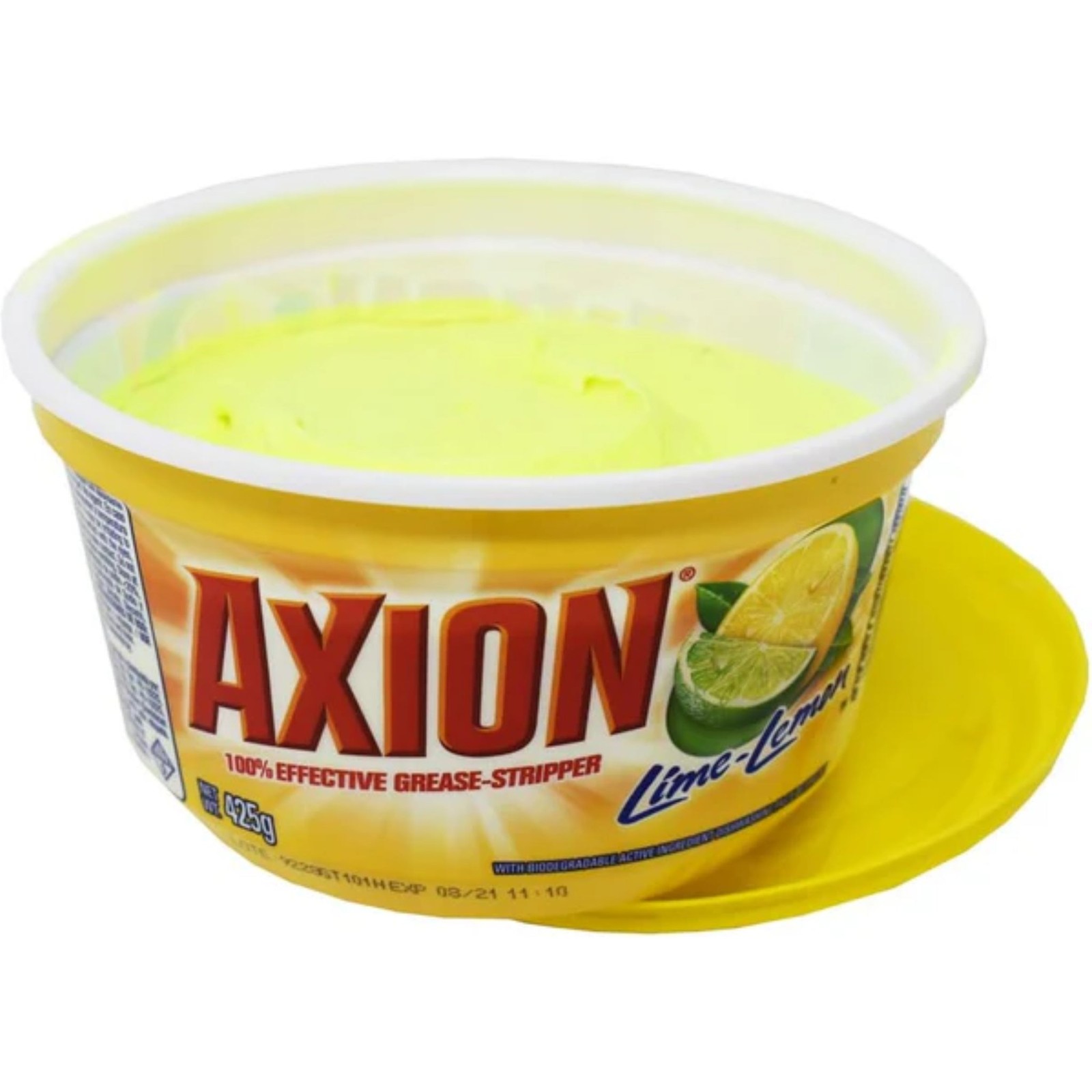 Axion Lime Lemon 100% Grease Stripper – Dishwashing Paste, 15oz. (Pack of 2)