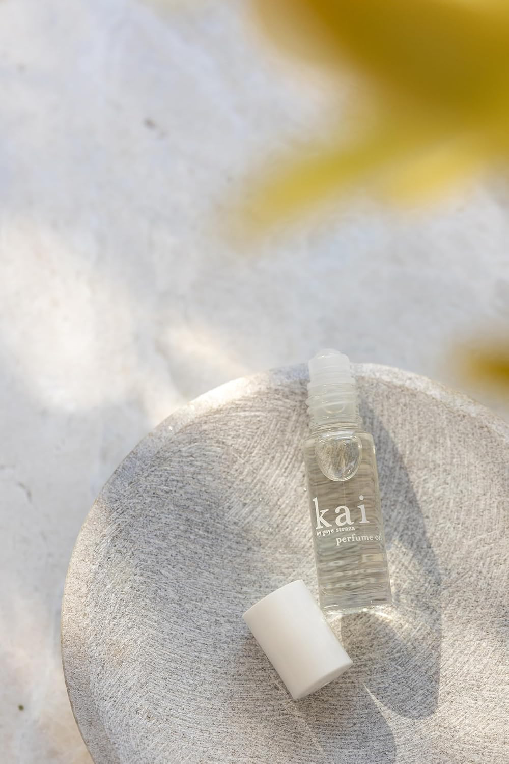 Kai Perfume Oil Light Gardenia Scent Wrapped in White Exotics, 1/8 Oz Roll-On