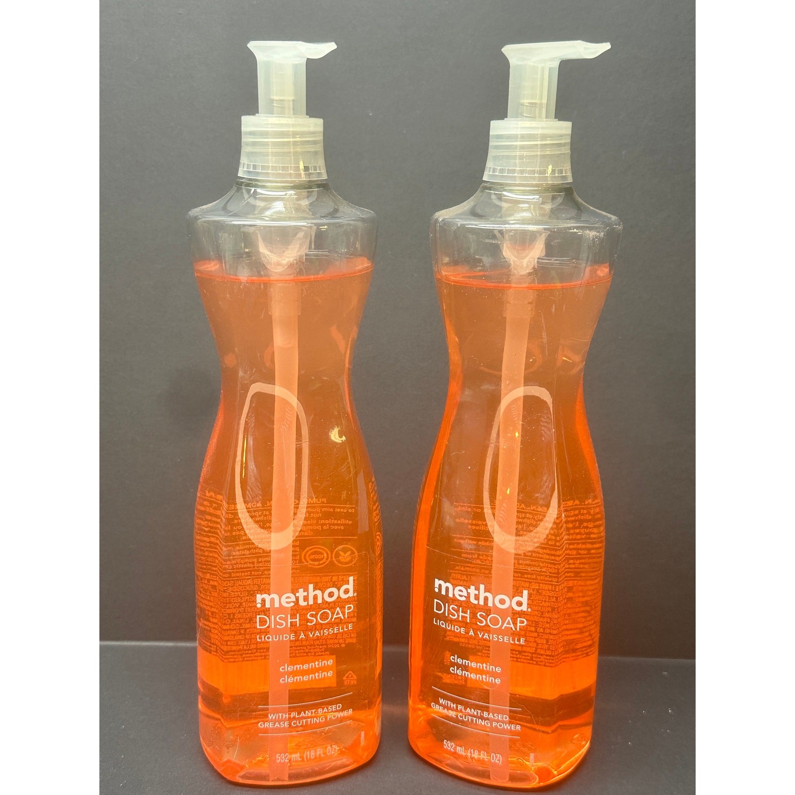 NEW 2X Method Dish Soap Clementine 18 oz