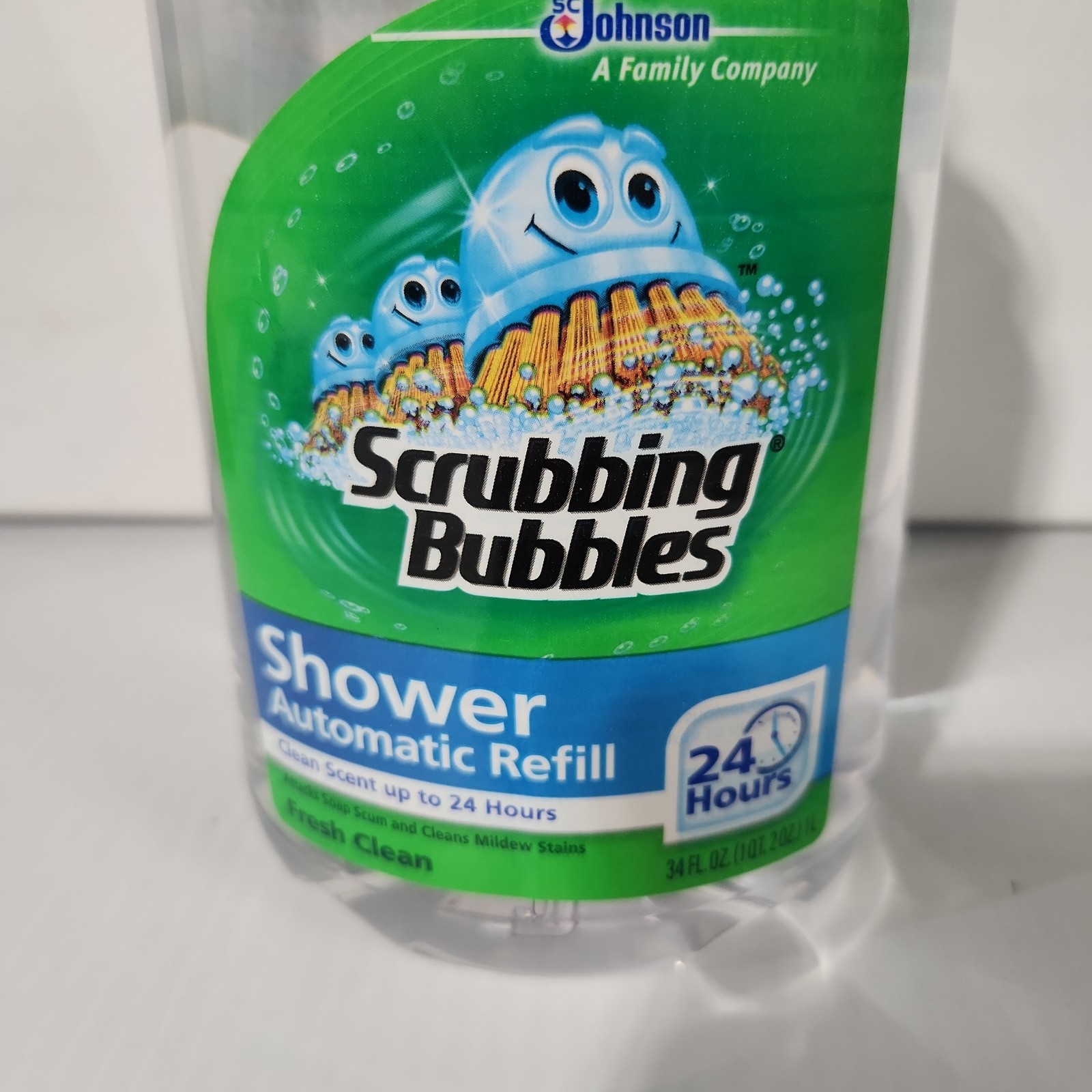 Scrubbing Bubbles Automatic Shower Cleaner Refill Fresh Clean 34oz – 1 Bottle