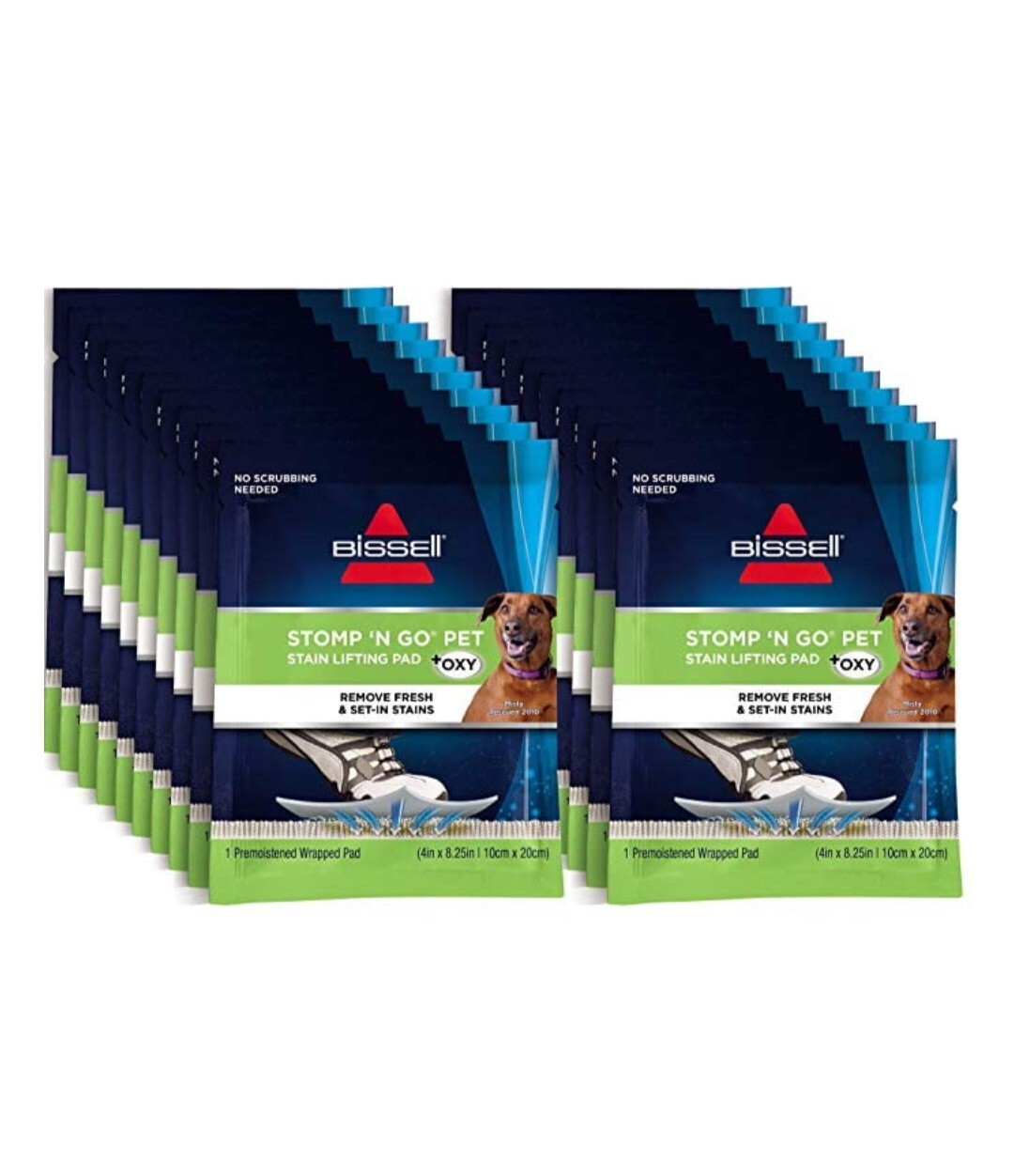 Bissell Stomp ‘n Go Pet Stain Lifting Pad+ OXY 5 Pack New Sealed! Discontinued!