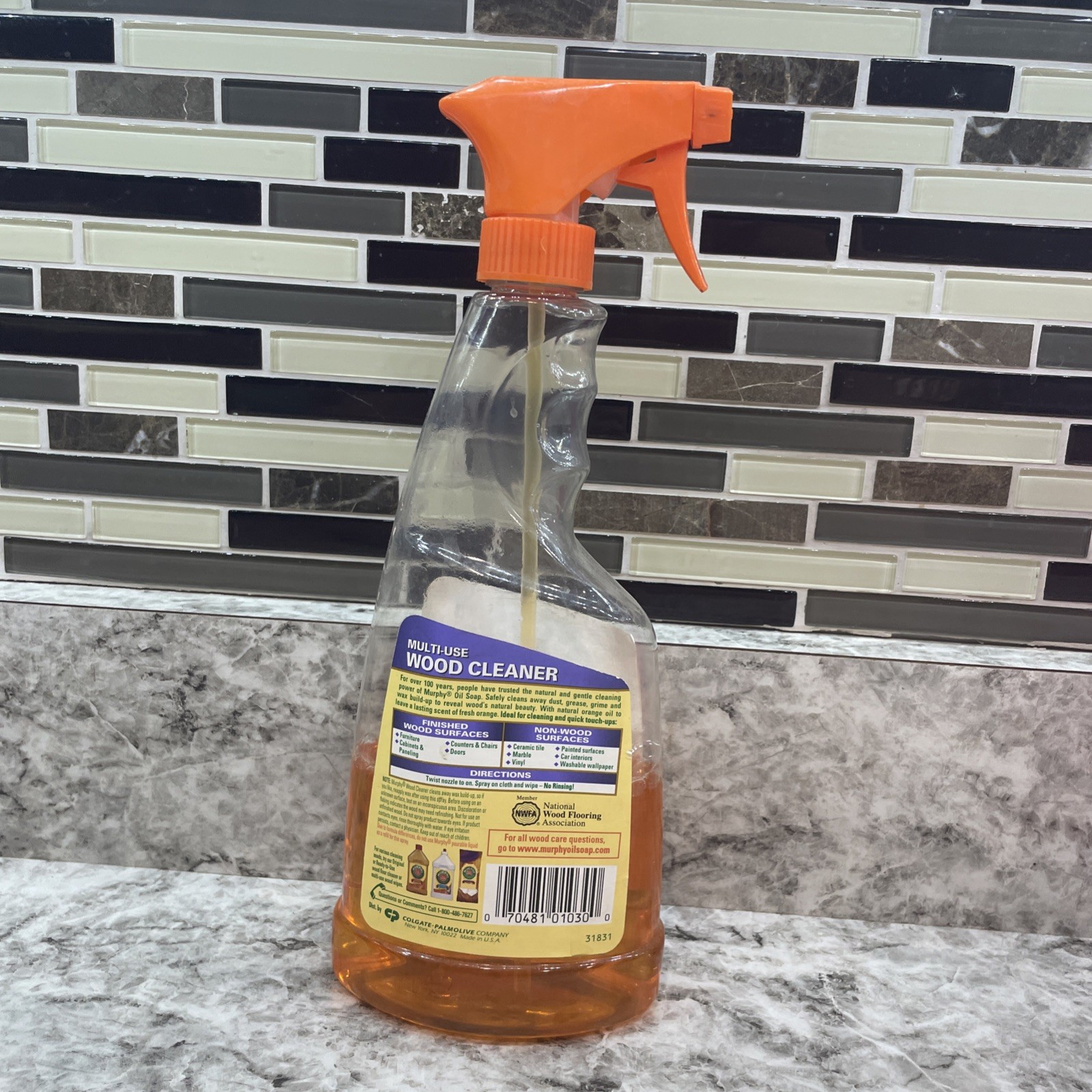 50% Full Murphy’s Oil Soap Clean & Shine Multi-Use Orange Wood Cleaner 22 oz Old