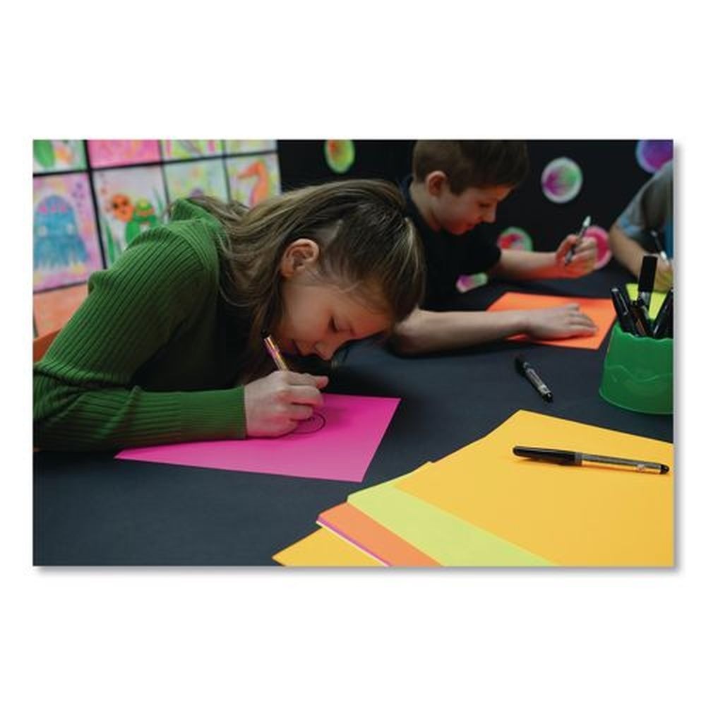 Pacon 104331 Array Colored Bond Paper – Assorted Neon Colors (100/Pack) New
