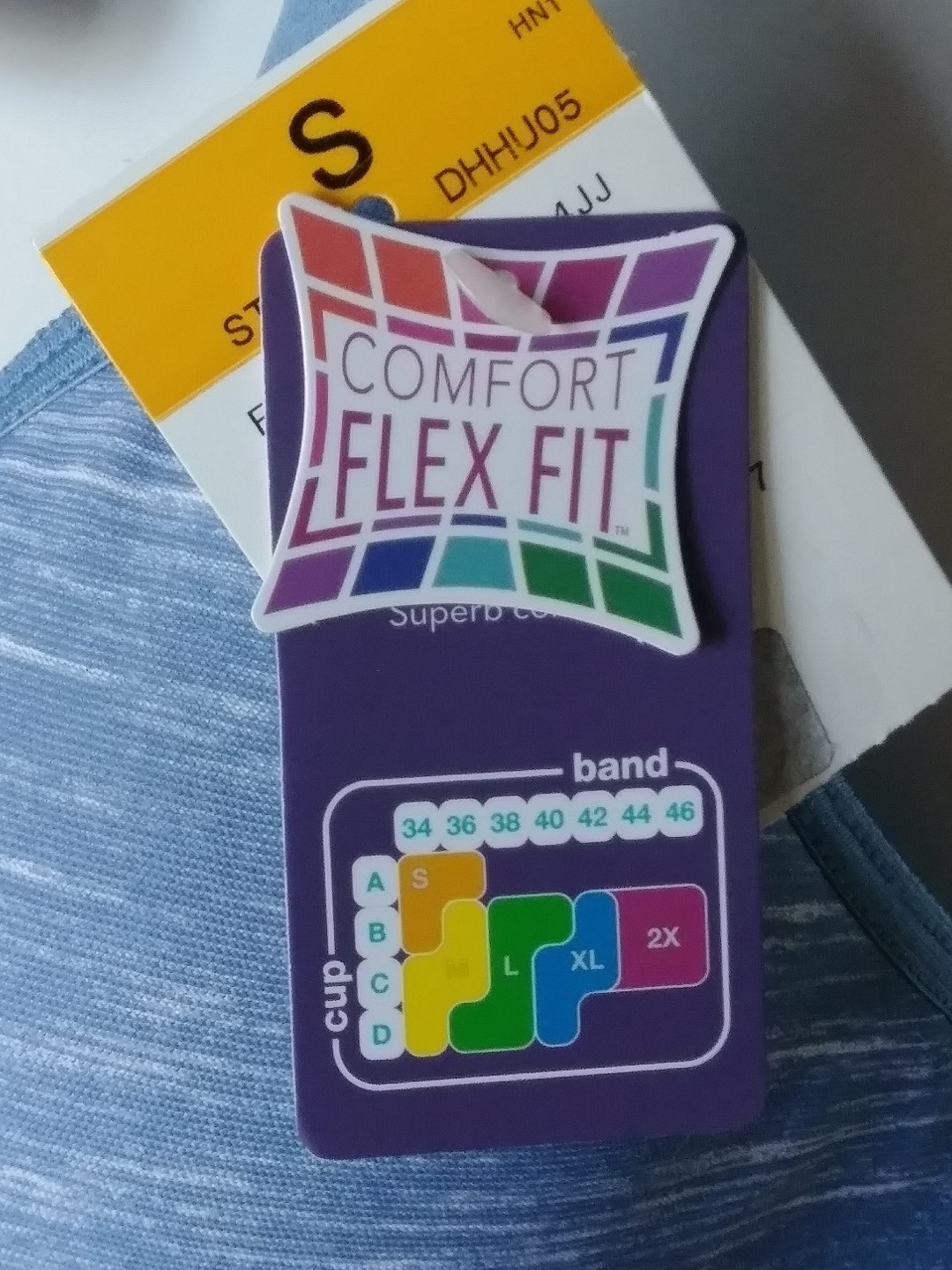 HANES COMFORT FLEX FIT FULL COVERAGE SIZE SMALL FRONTIER BLUE NWT STAYS IN PLACE
