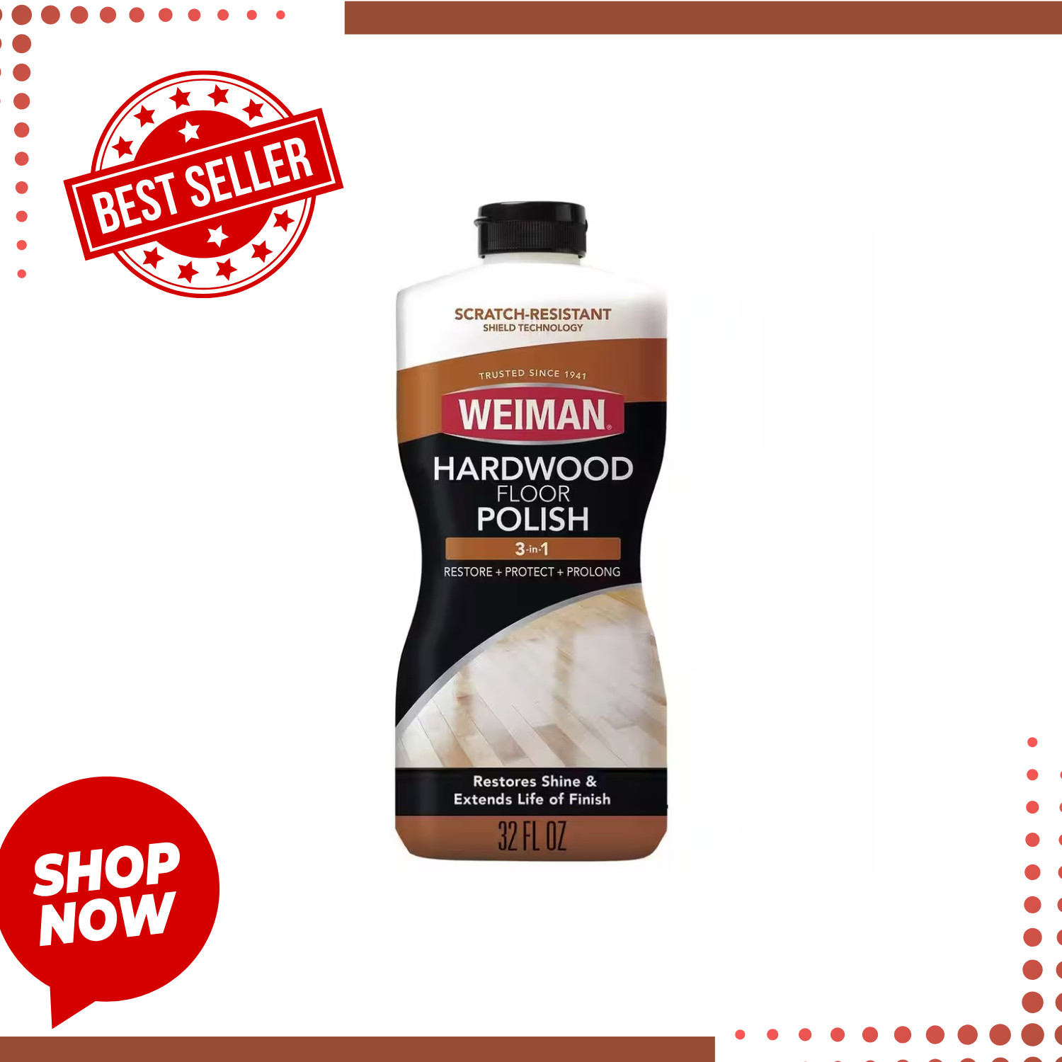 32 oz. Hardwood Floor Polish and Restorer High-Traffic