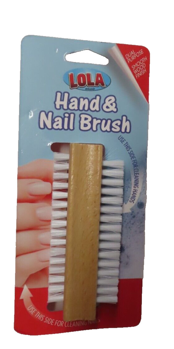 Lola Hand and Nail Brush, Wooden #L383 NEW