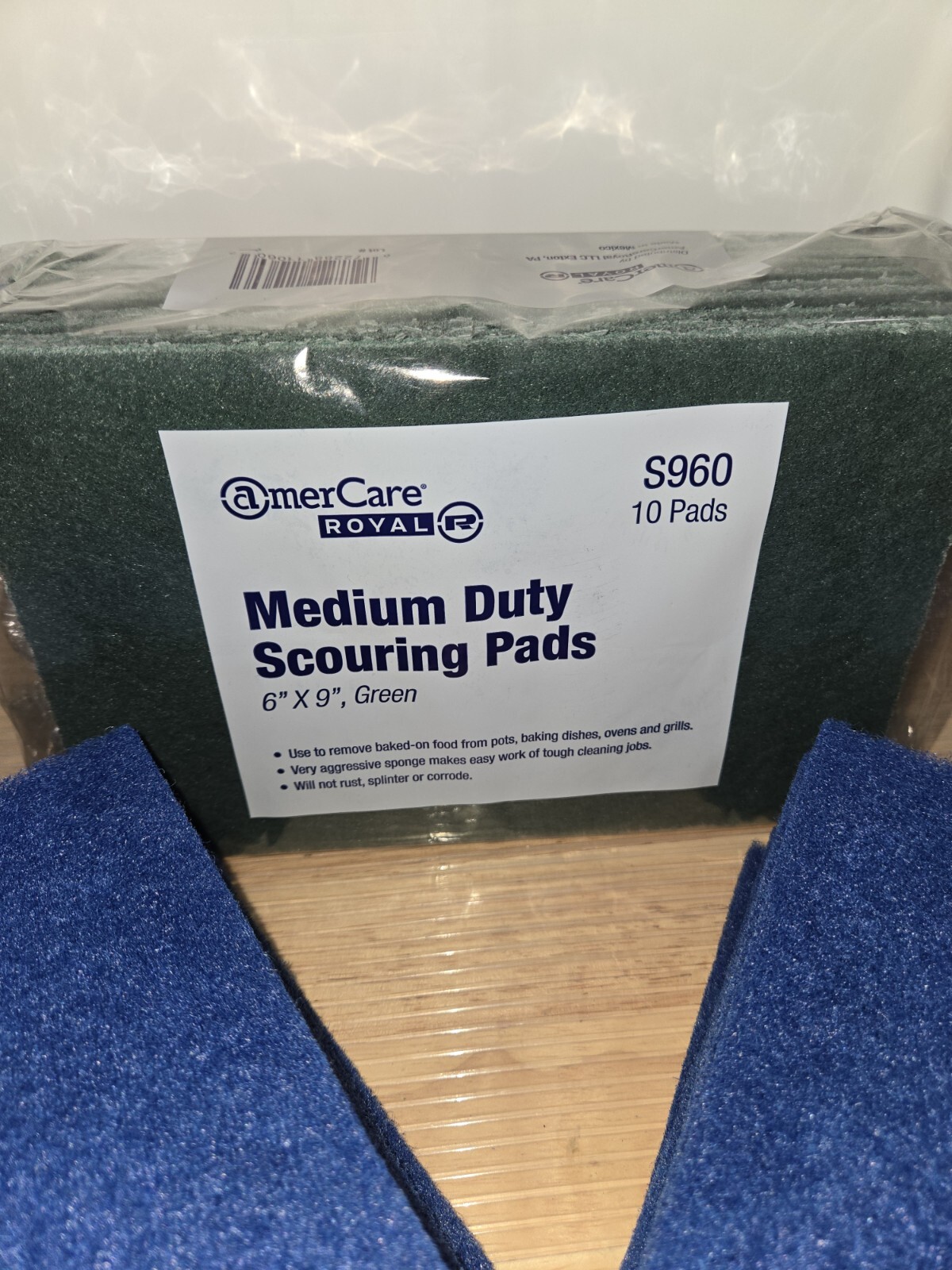 Medium Duty Scouring Pads 25 Total Mixed Sizes 6″×9″ & 6″×4″