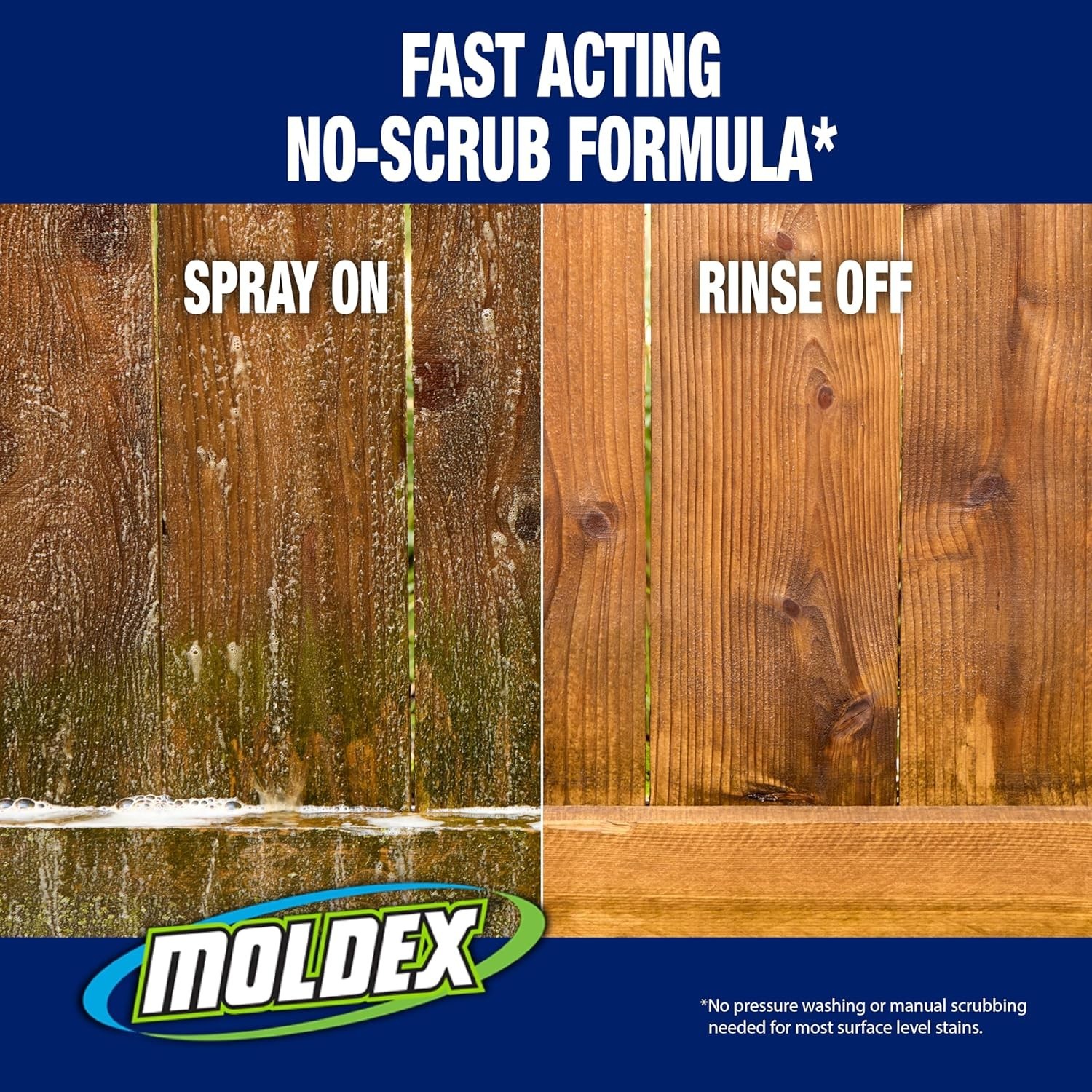 Mold & Mildew Surface Stain Cleaner with Bleach, 32 oz – Fast Acting Spray fo…