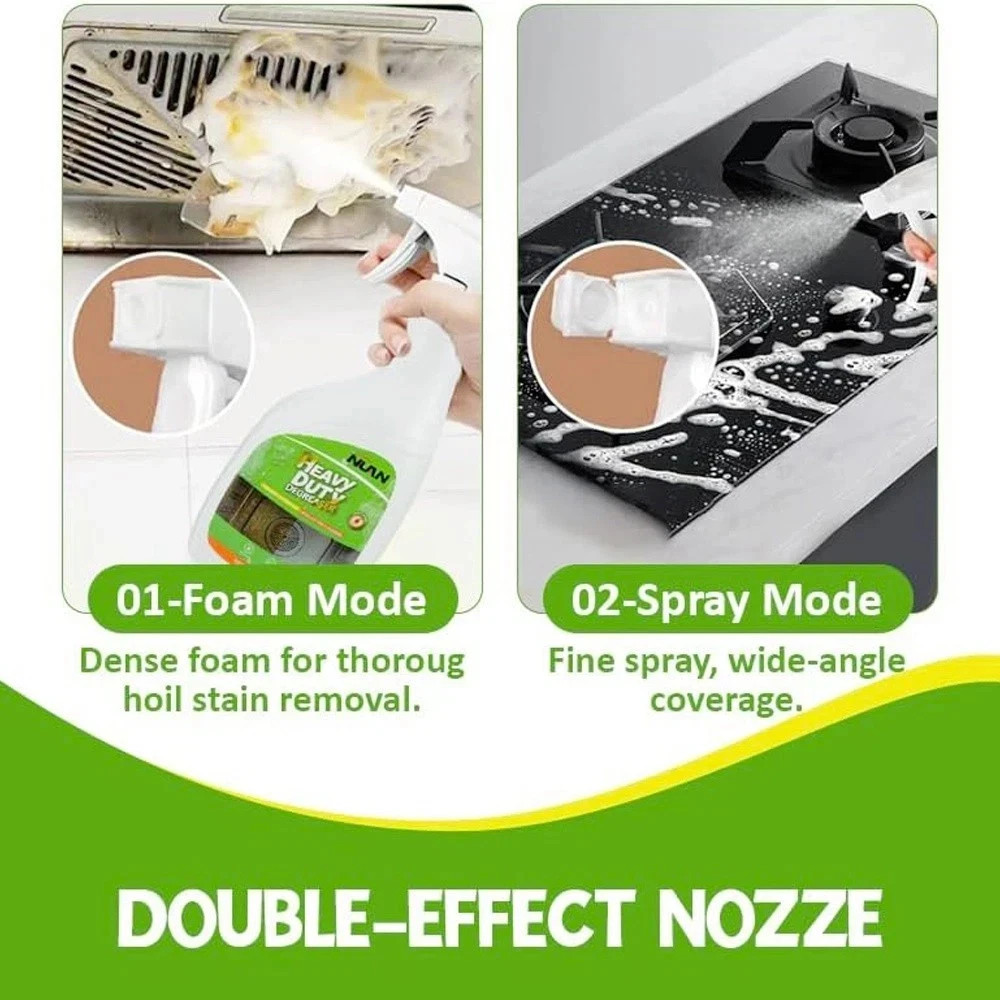 1 Pack NUAN Cleaner Degreaser Spray, 16.91 oz, Heavy Duty Cleaner for Grease