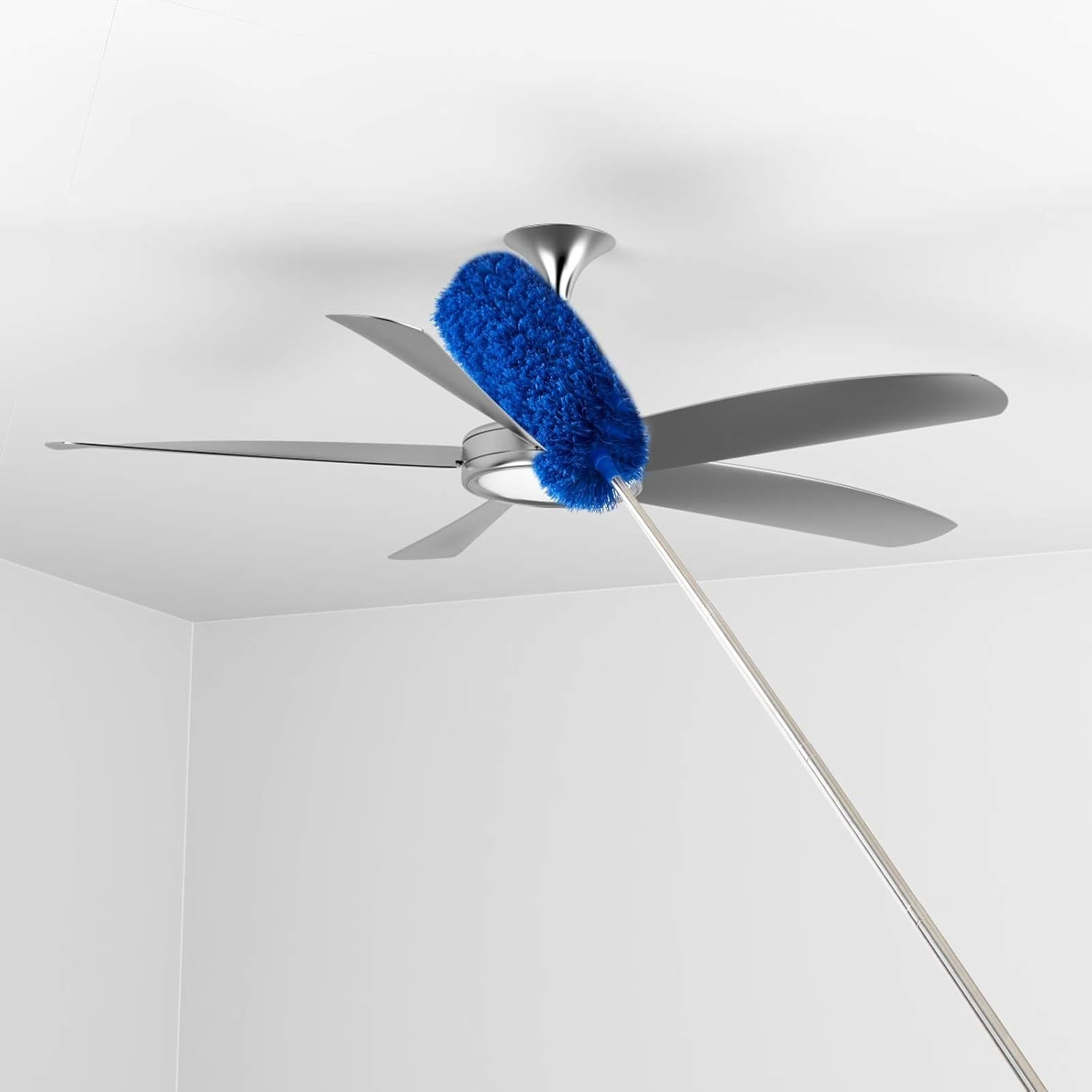 Cobweb Duster Kit with Telescopic Pole – Washable, Safe for High Cleaning