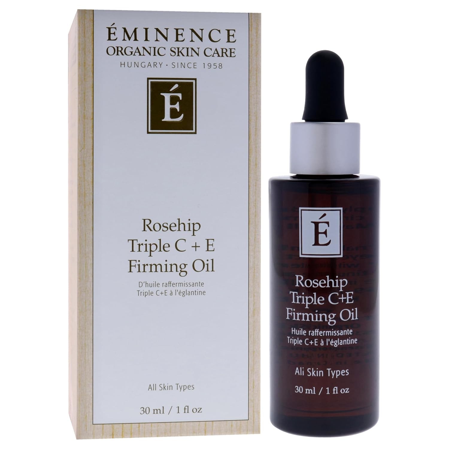 Eminence Rosehip Triple C Plus E Firming Oil for Unisex – 1 oz Oil