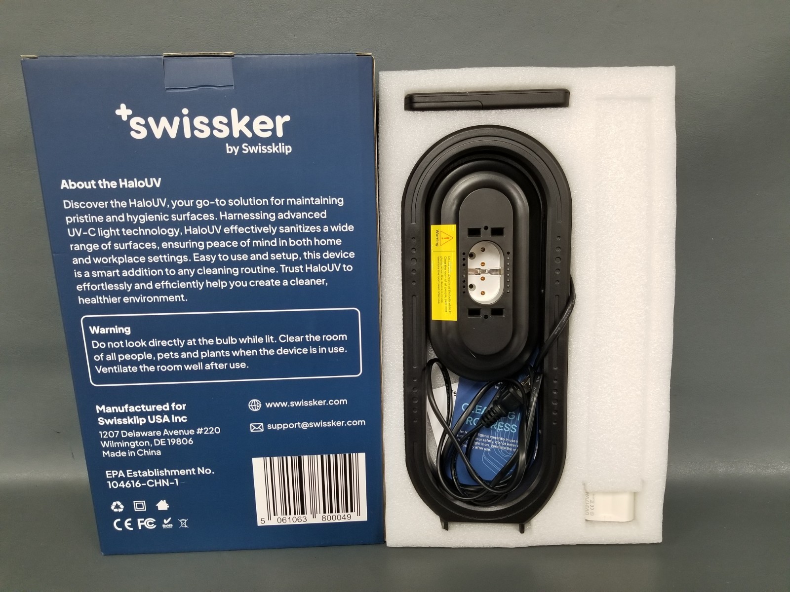 Swissker By Swisskup Hard UV Light For Enhanced Cleaning + Hygiene NEW/OPEN BOX