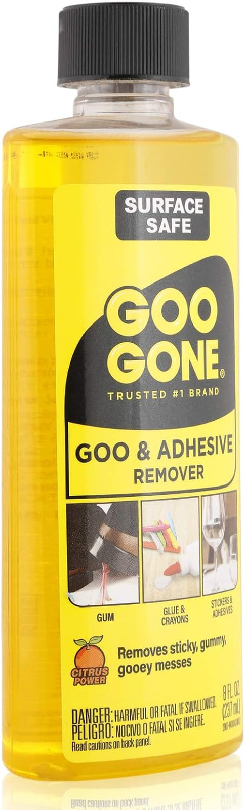 Adhesive Remover – 8 Ounce – Surface Safe Adhesive Remover Safely Removes Sticke